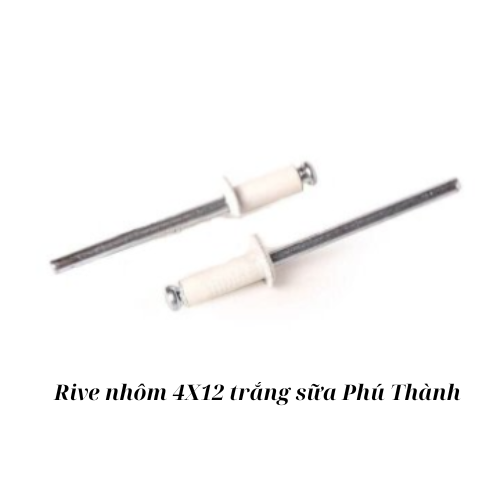 Rive nhôm 4X12 trắng sữa Phú Thành