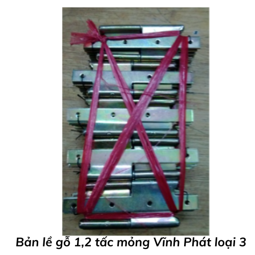 Bản lề gỗ 1,2 tấc mỏng Vĩnh Phát loại 3