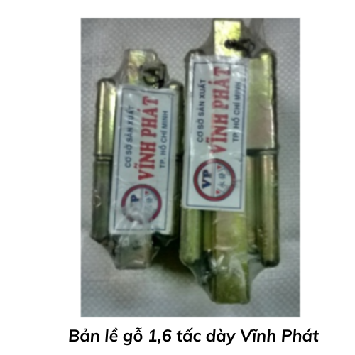 Bản lề gỗ 1,6 tấc dày Vĩnh Phát