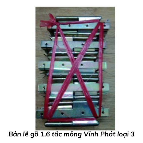 Bản lề gỗ 1,6 tấc mỏng Vĩnh Phát loại 3