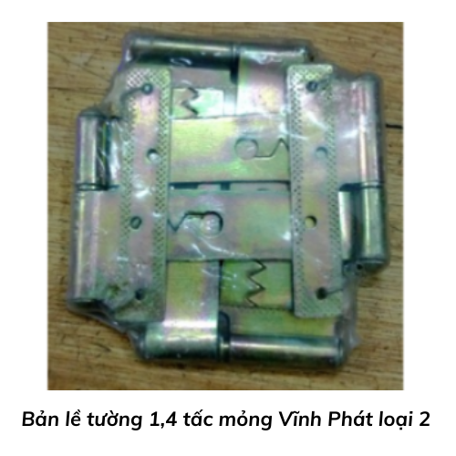 Bản lề tường 1,4 tấc mỏng Vĩnh Phát loại 2