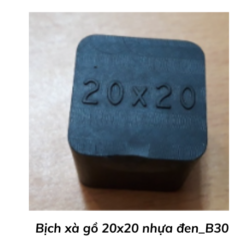 Bịch xà gồ 20x20 nhựa đen_B30