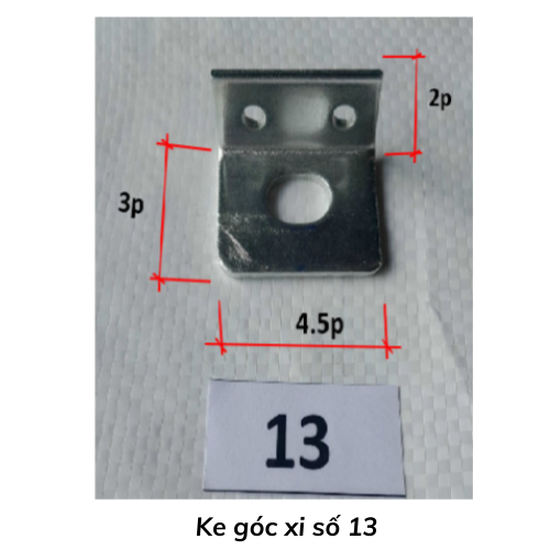 Ke góc xi số 13