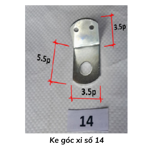 Ke góc xi số 14