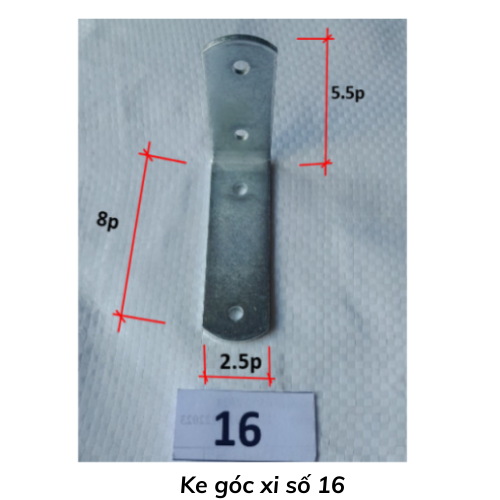 Ke góc xi số 16