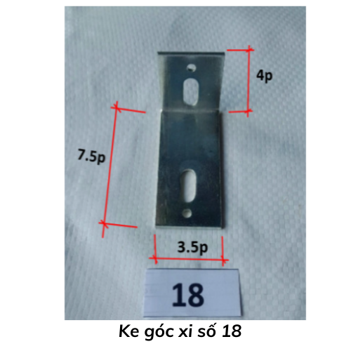 Ke góc xi số 18