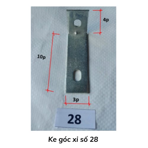 Ke góc xi số 28