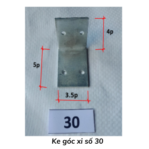 Ke góc xi số 30