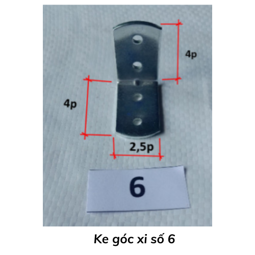 Ke góc xi số 6