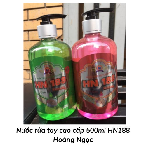 Nước rửa tay cao cấp 500ml HN188 Hoàng Ngọc