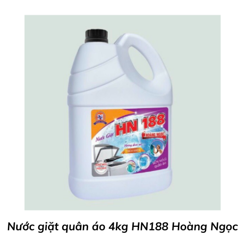 Nước giặt quân áo 4kg HN188 Hoàng Ngọc