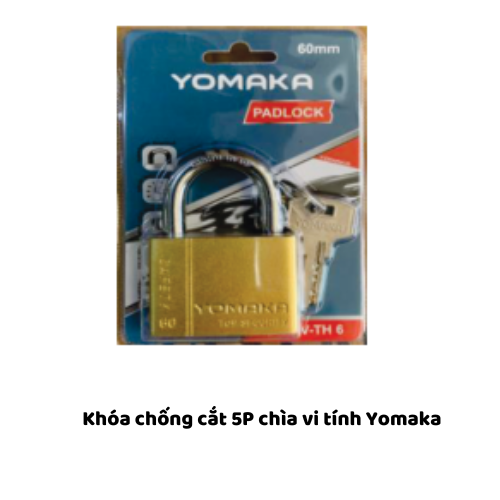 Khóa chống cắt 5P chìa vi tính Yomaka