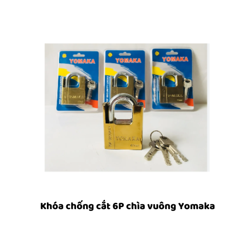 Khóa chống cắt 6P chìa vuông Yomaka