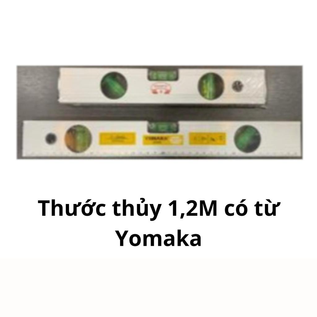 Thước thủy 1,2M có từ Yomaka