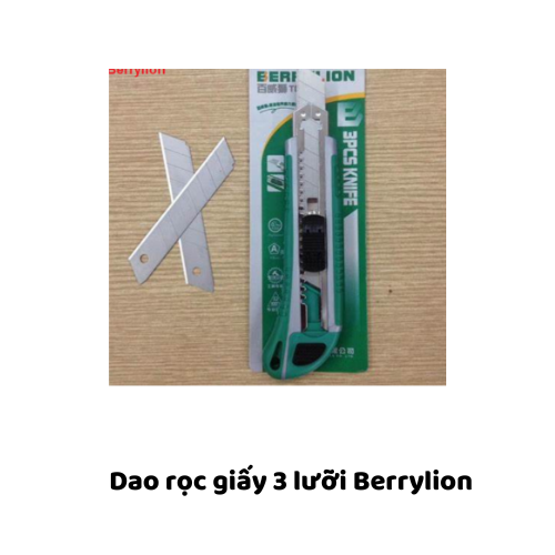 Dao rọc giấy 3 lưỡi Berrylion