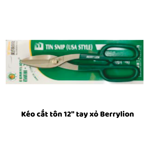 Kéo cắt tôn 12" tay xỏ Berrylion