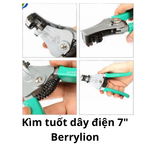 Kìm tuốt dây điện 7" Berrylion