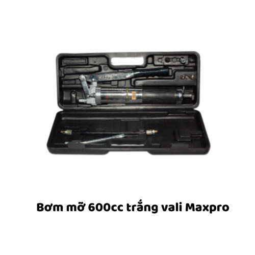 Bơm mỡ 600cc trắng vali  Maxpro