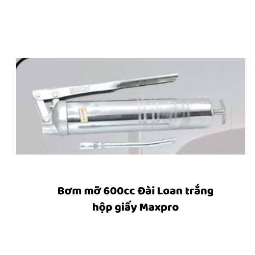 Bơm mỡ 600cc Đài Loan trắng hộp giấy Maxpro