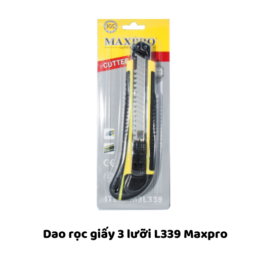 Dao rọc giấy 3 lưỡi L339 Maxpro