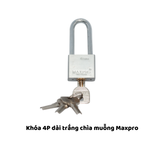 Khóa 4P dài trắng chìa muỗng Maxpro