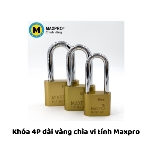 Khóa 4P dài vàng chìa vi tính Maxpro