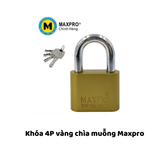 Khóa 4P vàng chìa muỗng Maxpro