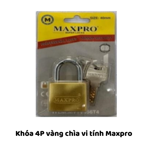 Khóa 4P vàng chìa vi tính Maxpro