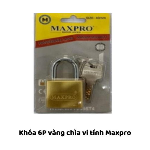 Khóa 6P vàng chìa vi tính Maxpro