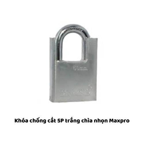 Khóa chống cắt 5P trắng chìa nhọn Maxpro