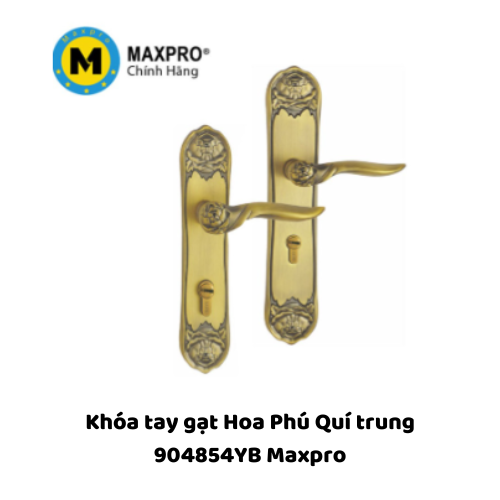 Khóa tay gạt Hoa Phú Quí trung 904854YB Maxpro