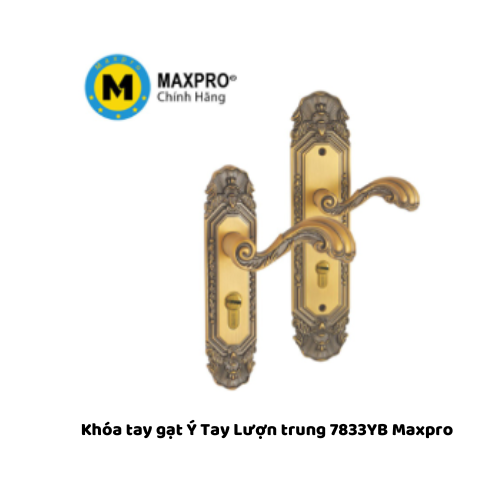 Khóa tay gạt Ý Tay Lượn trung  7833YB Maxpro