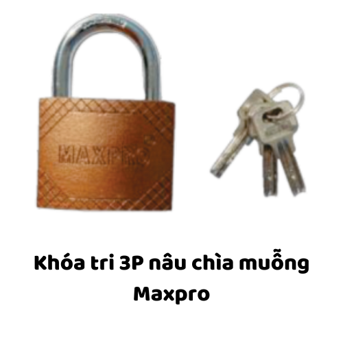 Khóa tri 3P nâu chìa muỗng Maxpro