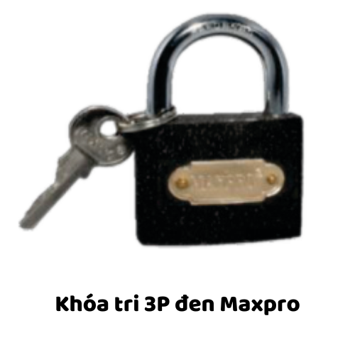 Khóa tri 3P đen Maxpro