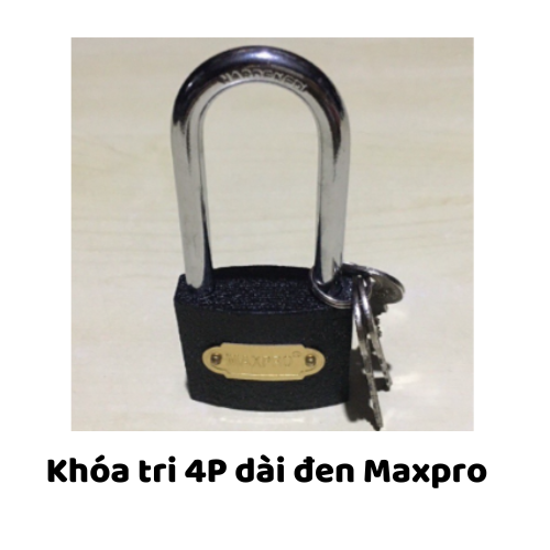 Khóa tri 4P dài đen Maxpro