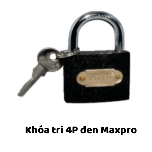 Khóa tri 4P đen Maxpro