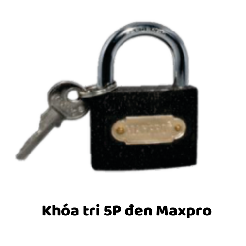 Khóa tri 5P đen Maxpro