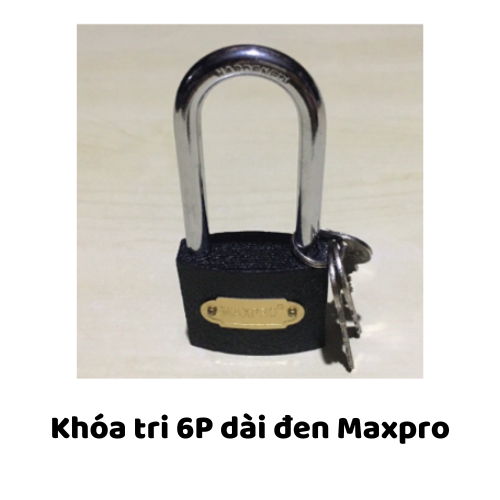 Khóa tri 6P dài đen Maxpro