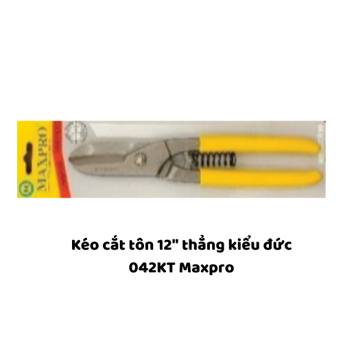 Kéo cắt tôn 12" thẳng kiểu đức 042KT Maxpro