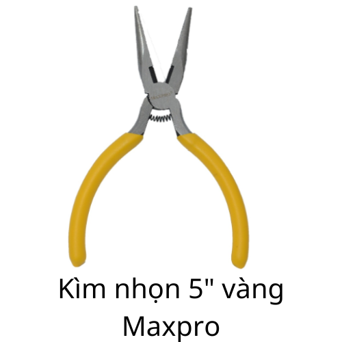 Kìm nhọn 5" vàng Maxpro