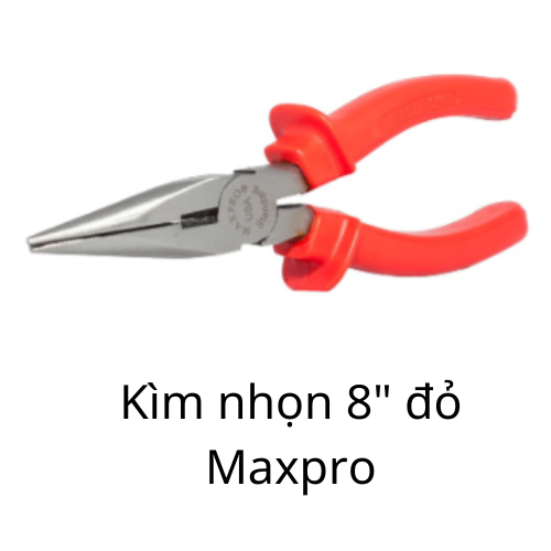 Kìm nhọn 8" đỏ Maxpro