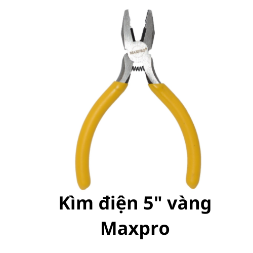 Kìm điện 5" vàng Maxpro