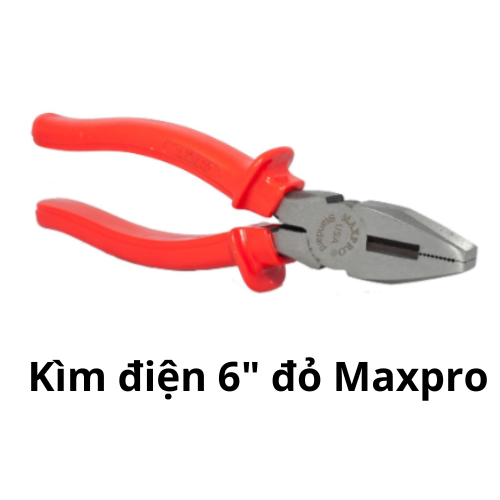 Kìm điện 6" đỏ Maxpro