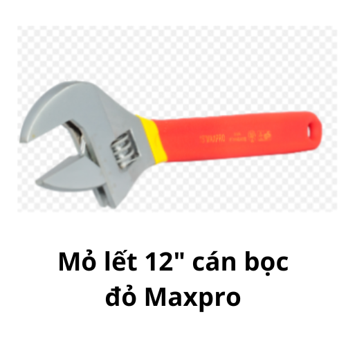 Mỏ lết 12" cán bọc đỏ Maxpro