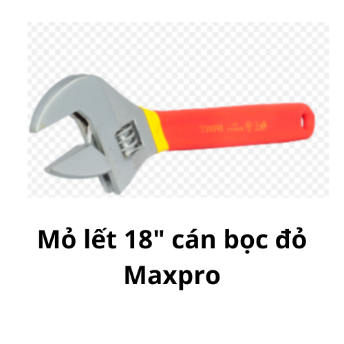 Mỏ lết 18" cán bọc đỏ Maxpro