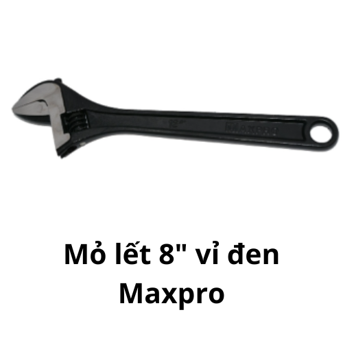 Mỏ lết 8" vỉ đen  Maxpro