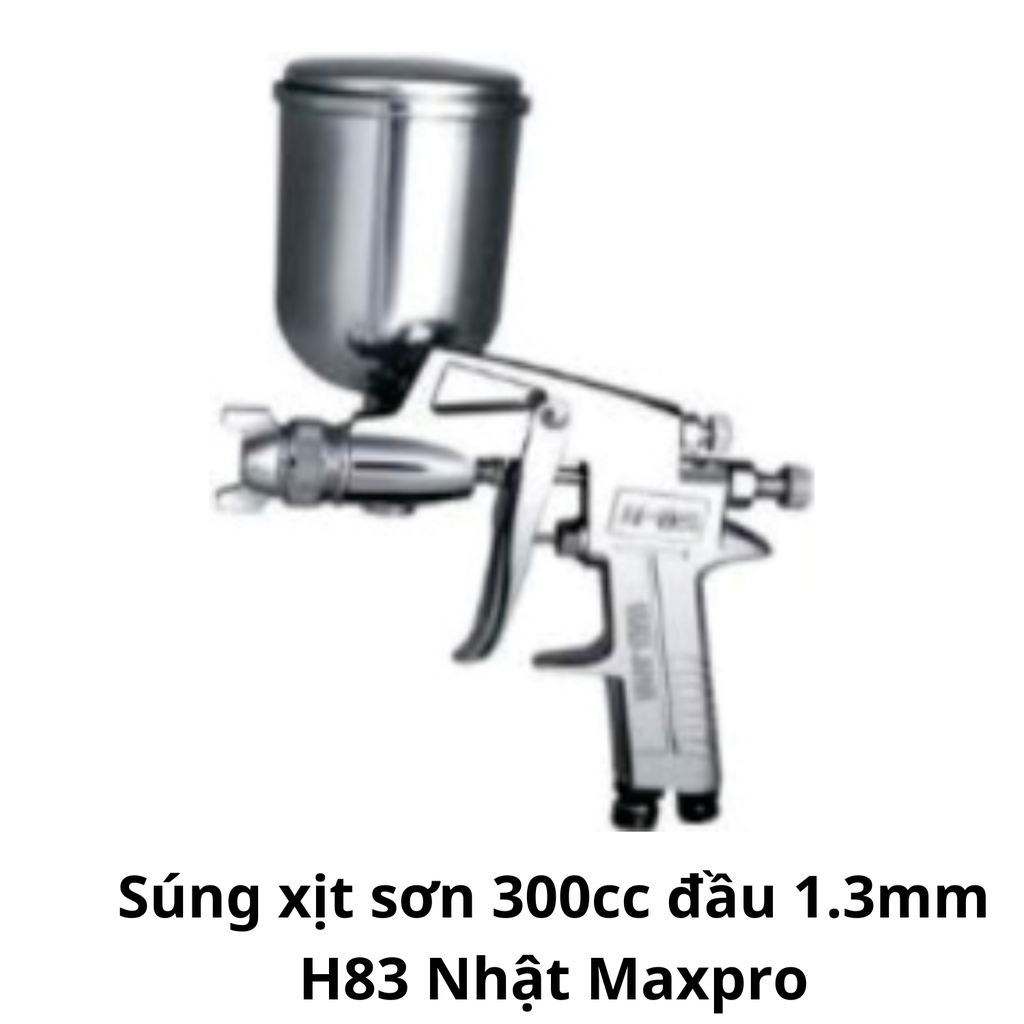 Súng xịt sơn 300cc đầu 1.3mm H83 Nhật Maxpro