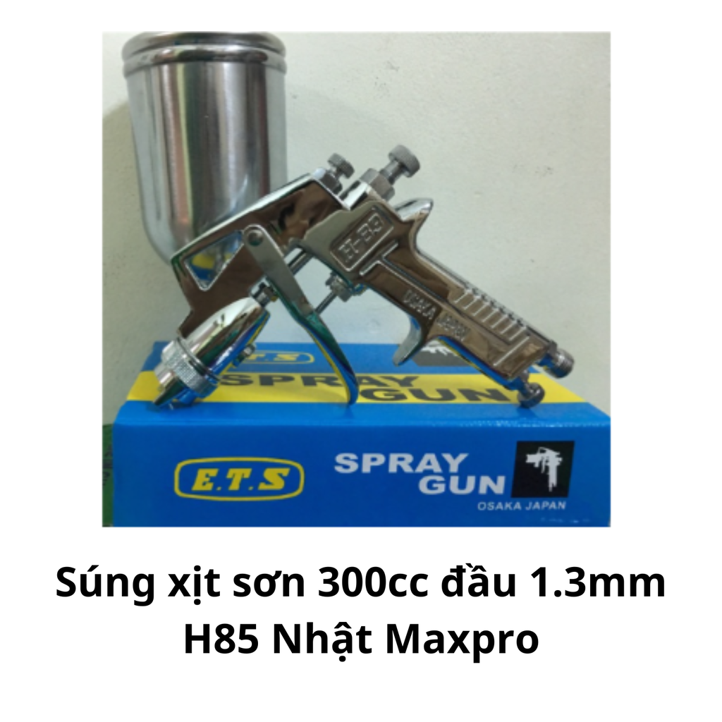 Súng xịt sơn 300cc đầu 1.3mm H85 Nhật Maxpro