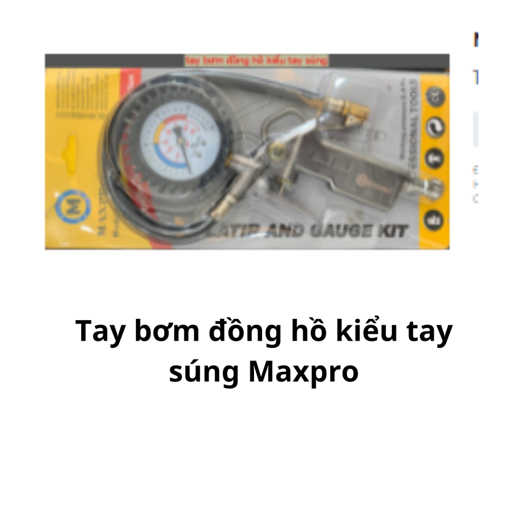 Tay bơm đồng hồ kiểu tay súng Maxpro