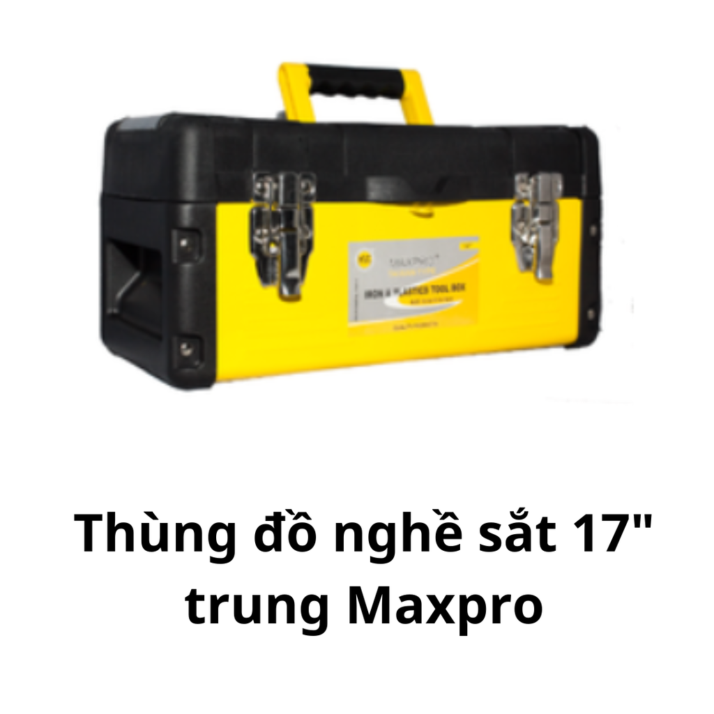 Thùng đồ nghề sắt 17" trung Maxpro